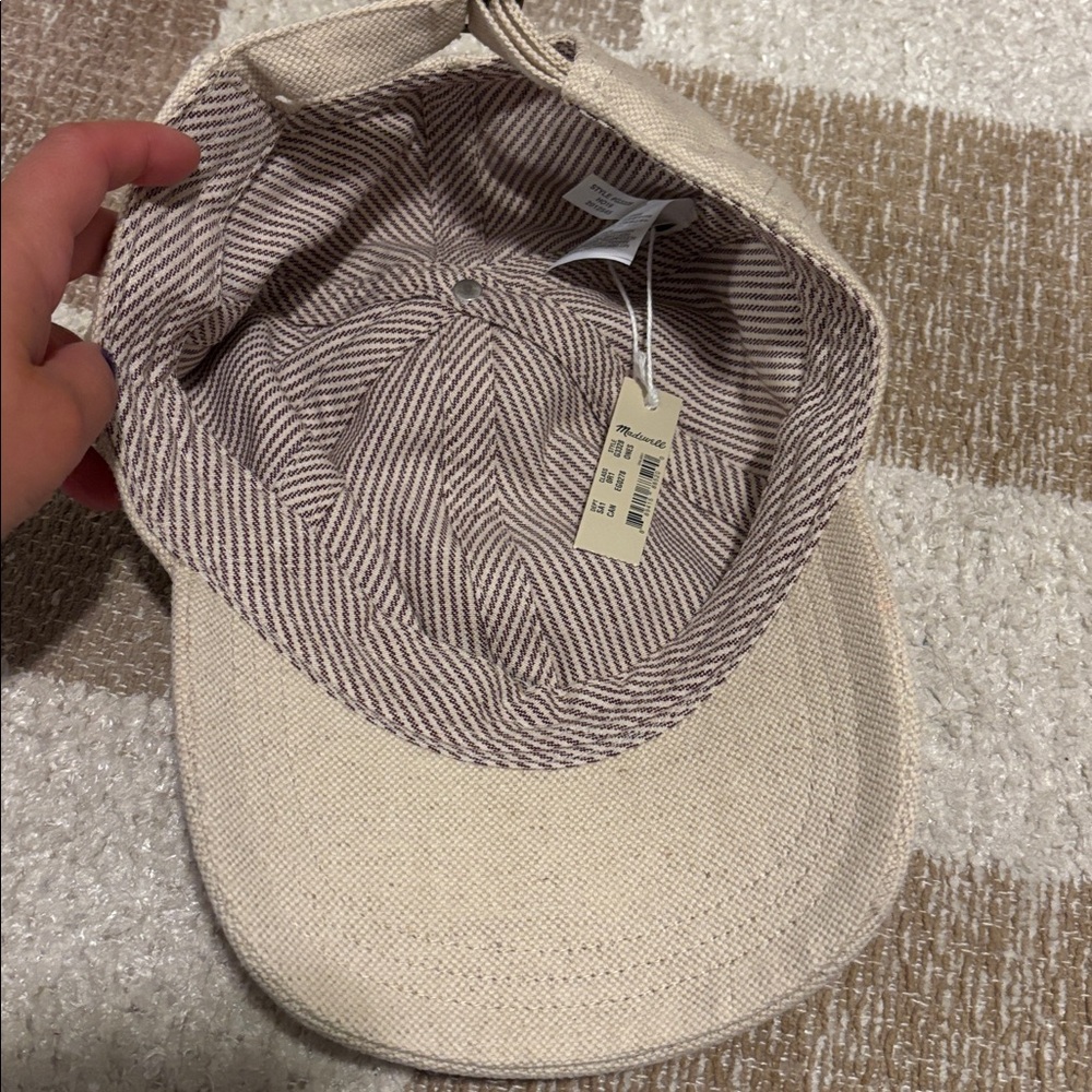 NWT Madewell Beige Casual Baseball Cap - Picture 2 of 3